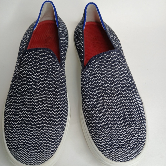 Rothy's The Sneaker Womens Size 6 US Navy Maritime Casual Fabric Slip On Shoes - Picture 2 of 10